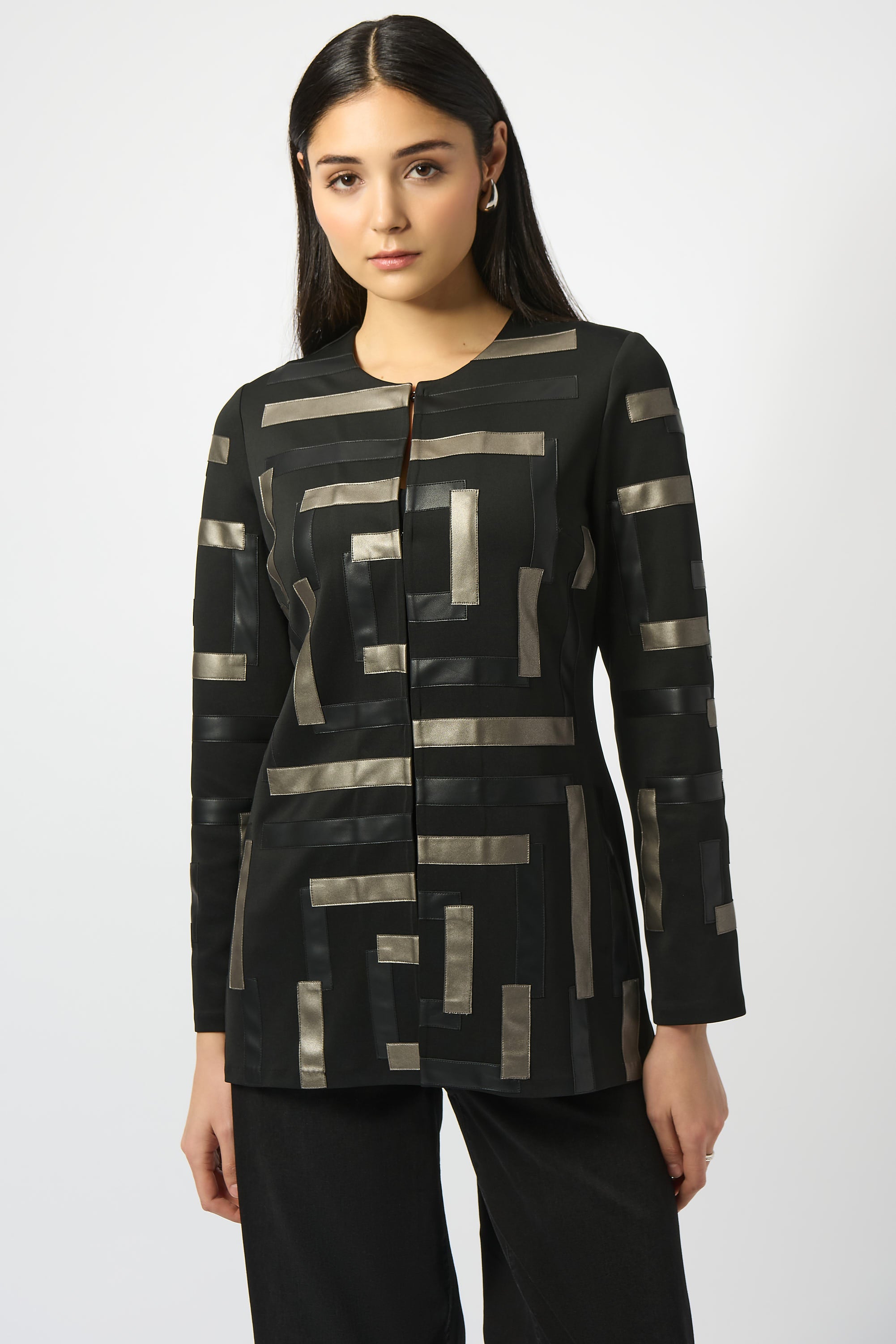 Geometric Long-Sleeve Jacket 826