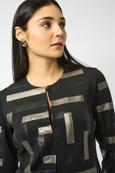 Geometric Long-Sleeve Jacket 826