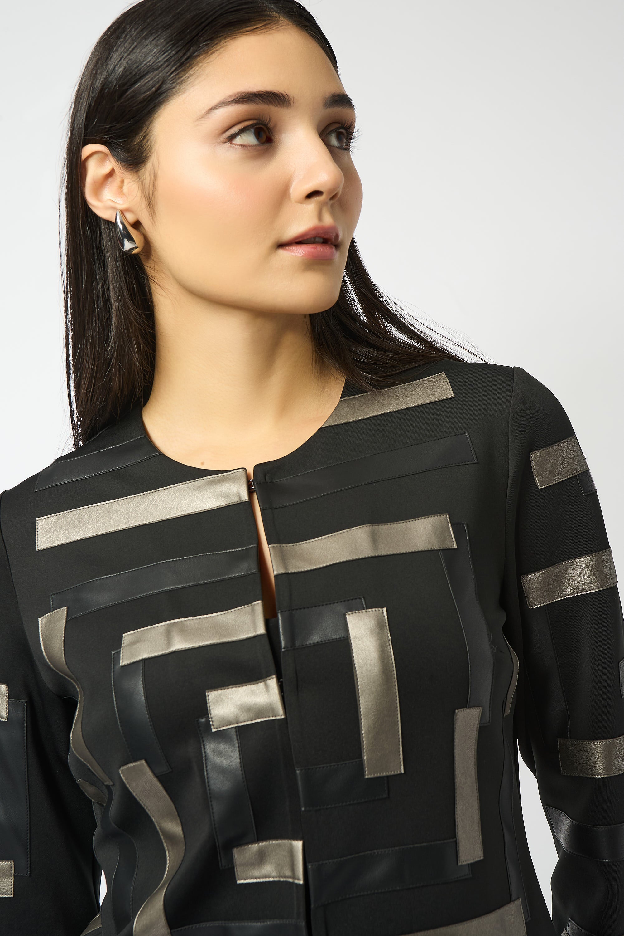 Geometric Long-Sleeve Jacket 826