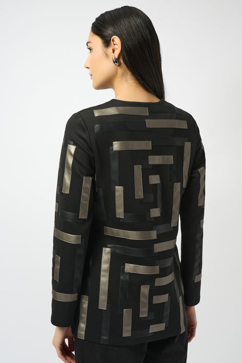 Geometric Long-Sleeve Jacket 826