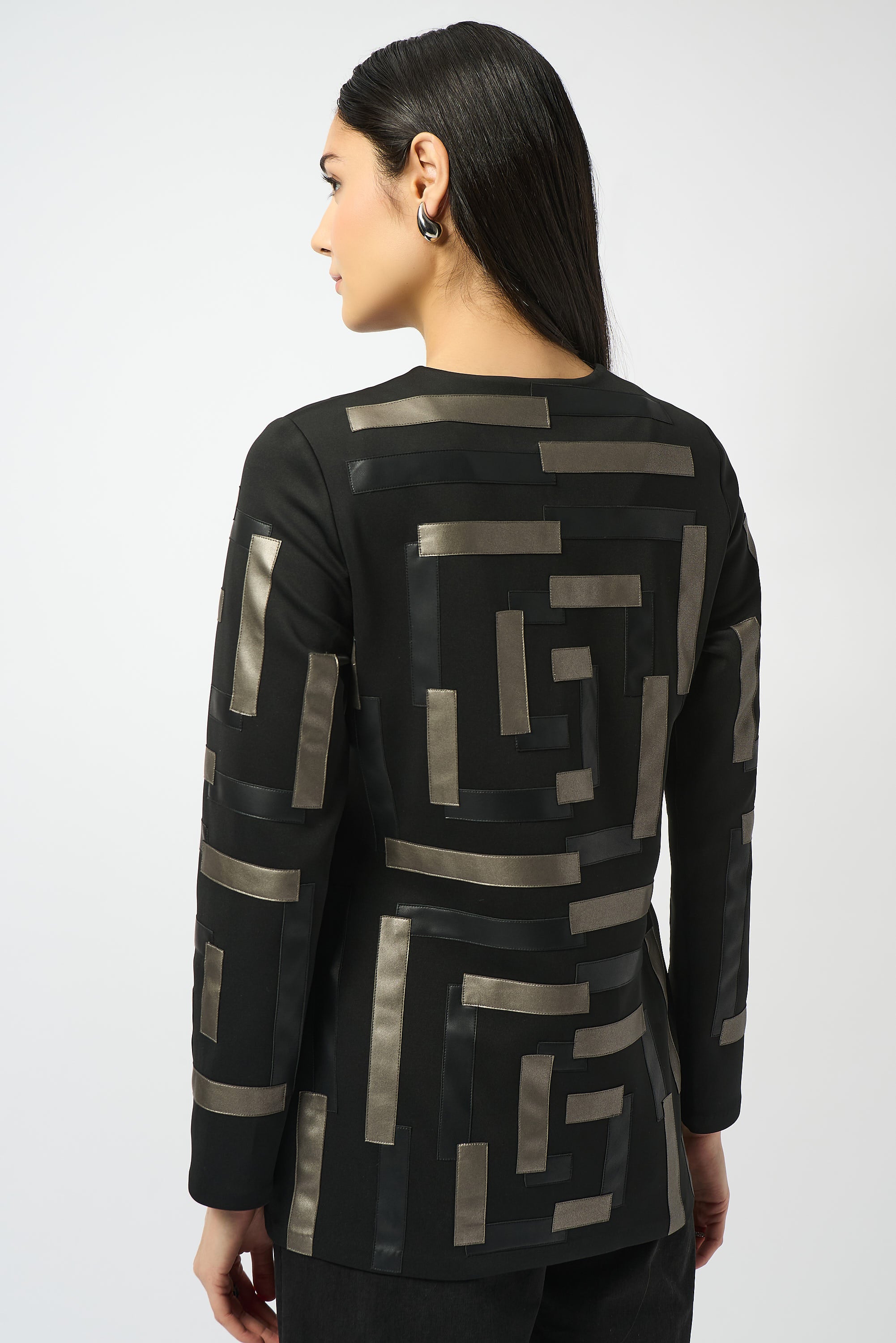 Geometric Long-Sleeve Jacket 826