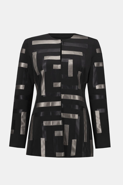 Geometric Long-Sleeve Jacket 826