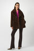 Leopard Print Faux Fur Jacket