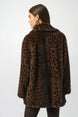 Leopard Print Faux Fur Jacket 606
