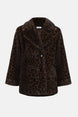 Leopard Print Faux Fur Jacket 606