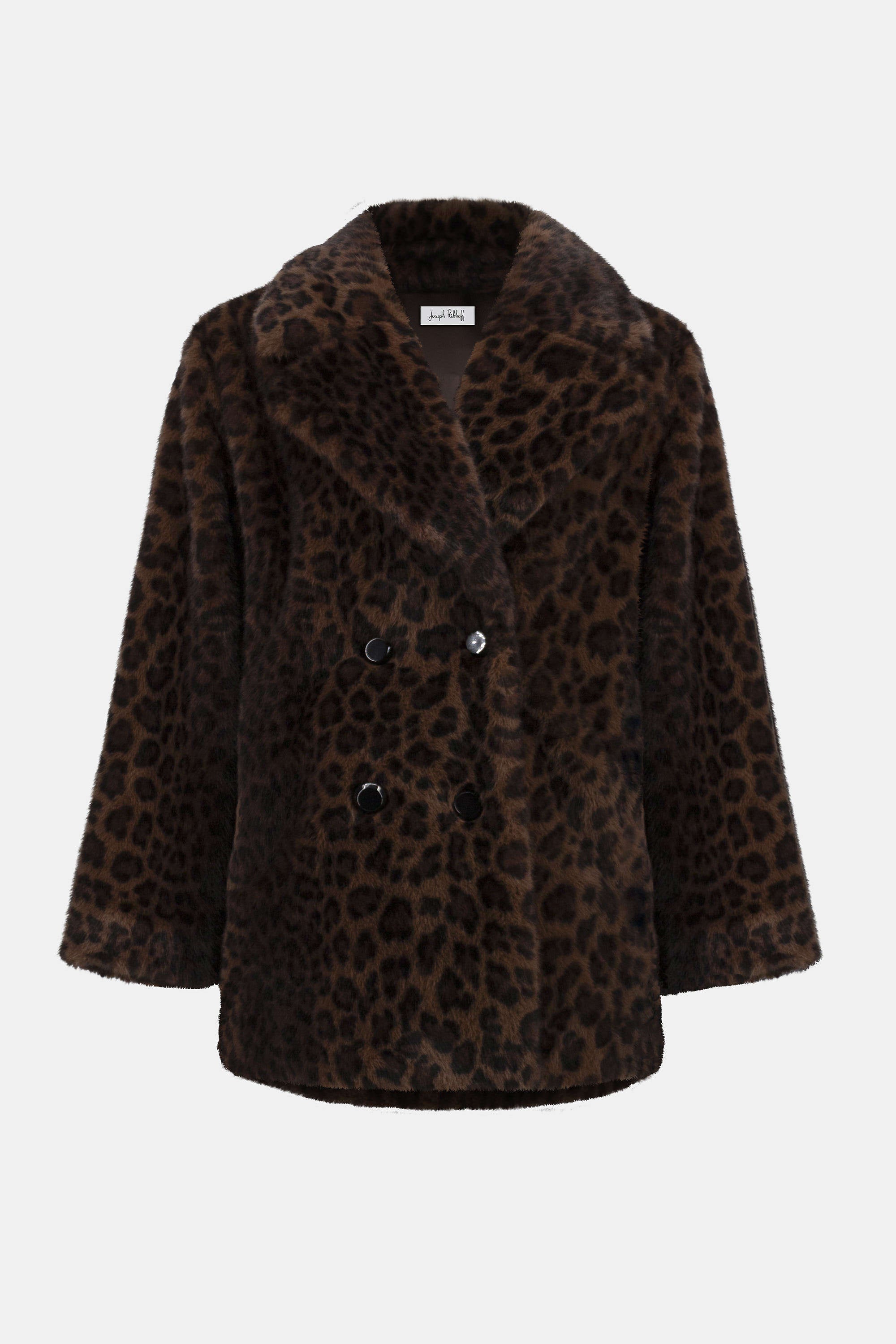 Leopard Print Faux Fur Jacket