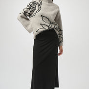 Silky Knit Pull-On Maxi Skirt 608