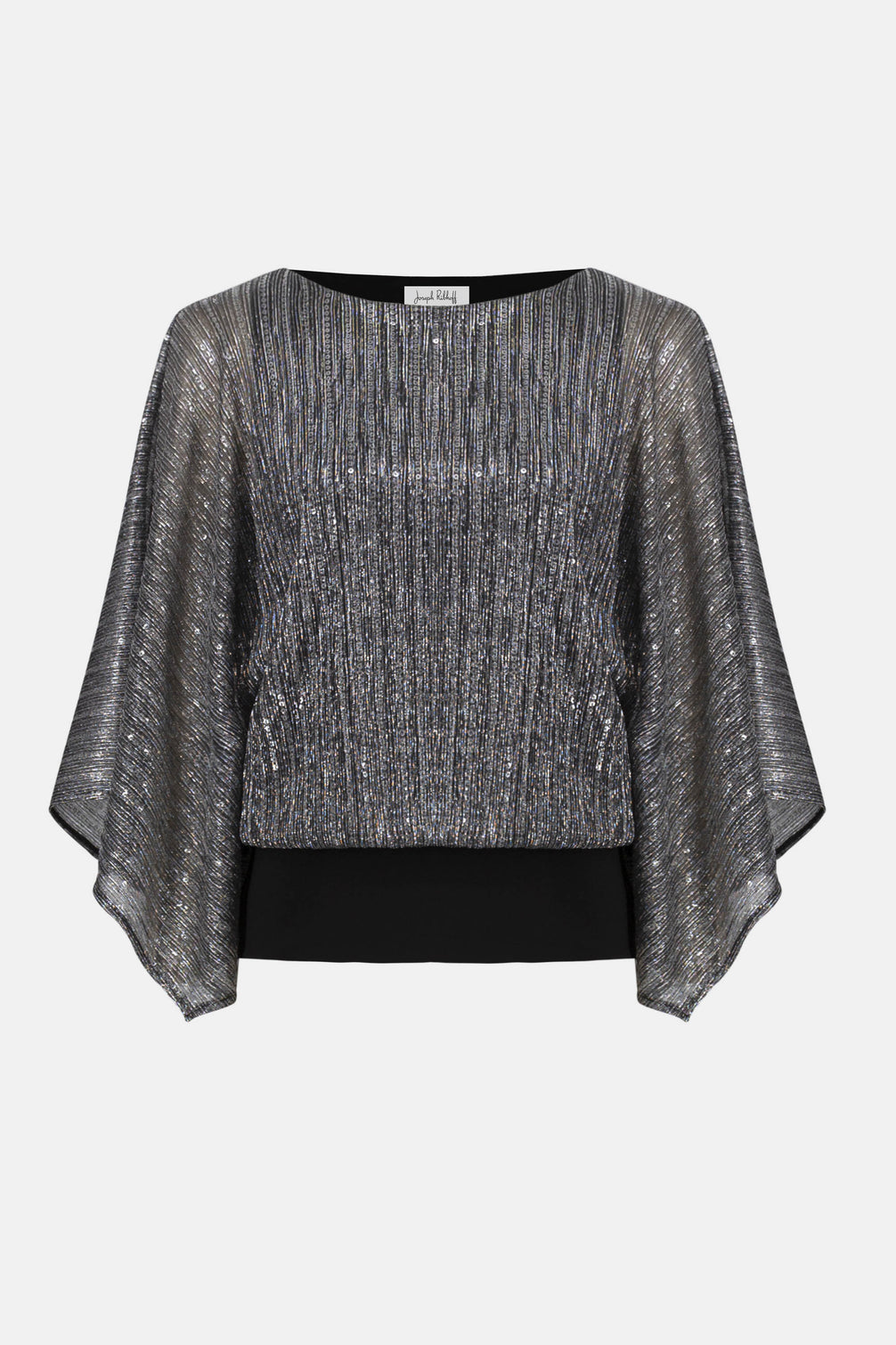 Metallic Butterfly Sleeve Style Blouse 778