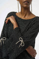 Fuzzy Metallic Knit Boxy Top 678