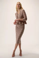 Cascade Lurex Skirt & Jacket Set 802