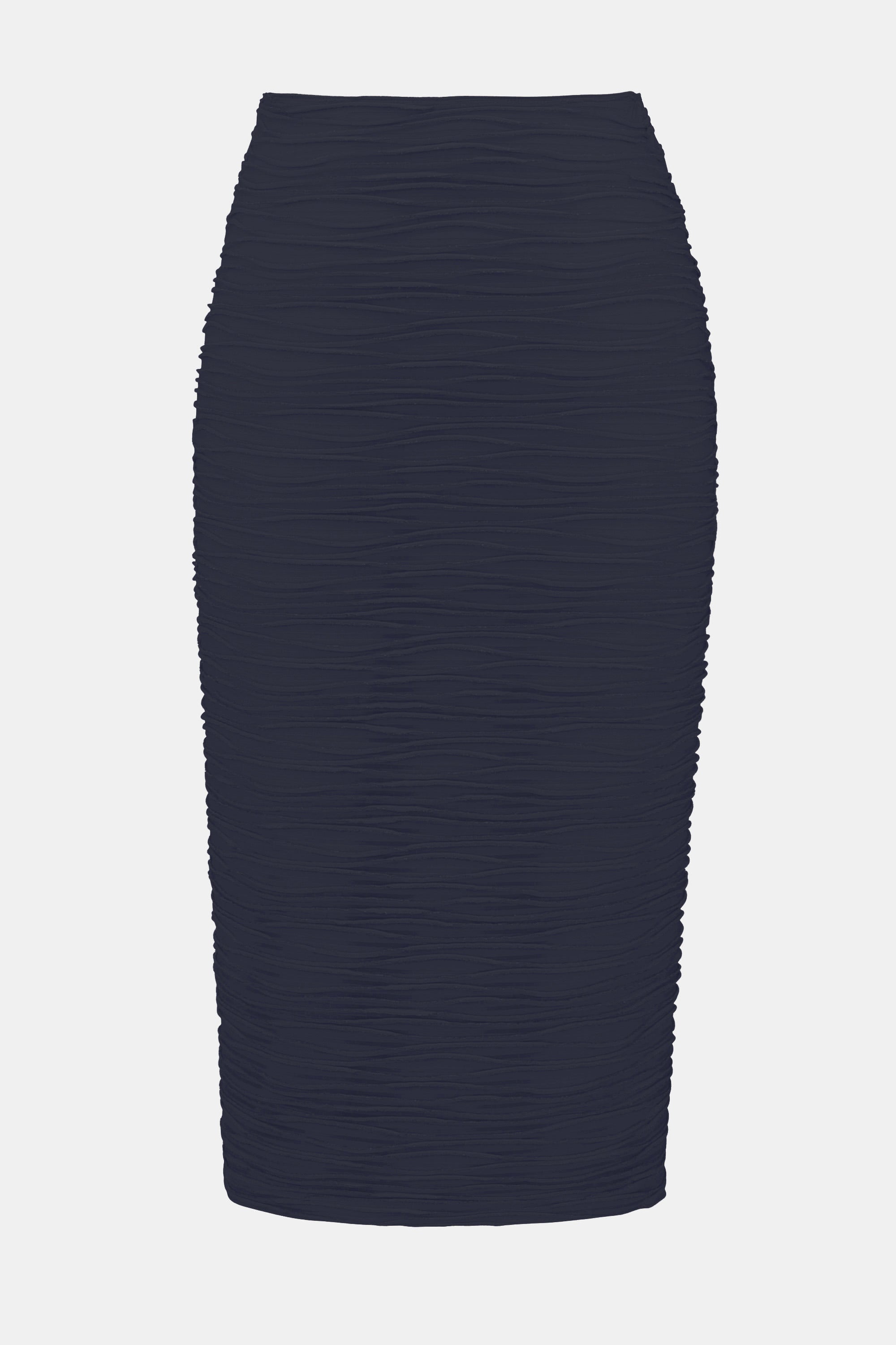 Lurex Cascade Knit Pull-On Pencil Skirt 702