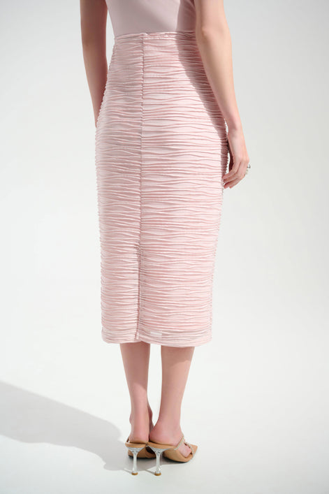 Lurex Cascade Knit Pull-On Pencil Skirt