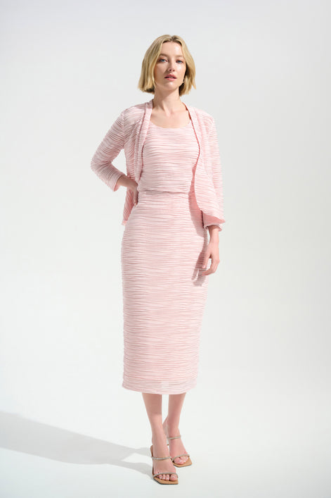 Lurex Cascade Knit Pull-On Pencil Skirt