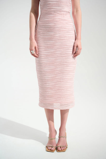 Lurex Cascade Knit Pull-On Pencil Skirt