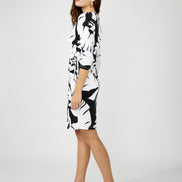 Floral Wrap V-Neck Dress 1598