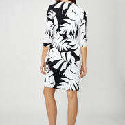 Floral Wrap V-Neck Dress 1598