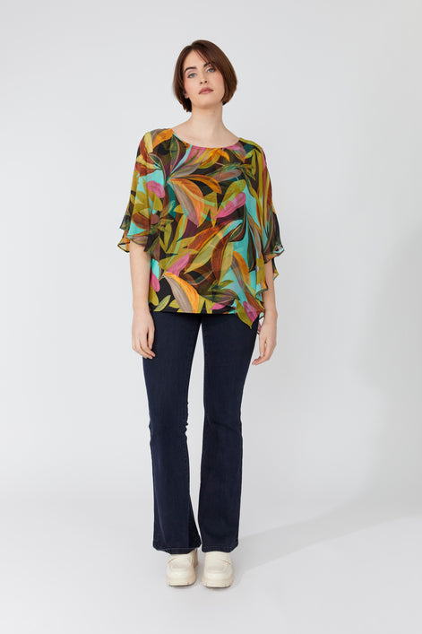 Flowy Sleeveless Floral Pullover