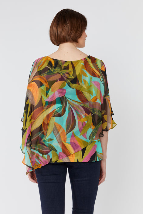 Flowy Sleeveless Floral Pullover