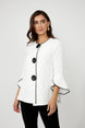 Button Jacket With Tulip Sleeves 948