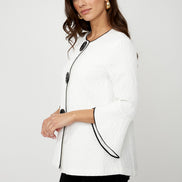 Button Jacket With Tulip Sleeves 948