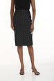 Woven Jacket with Gold Button Closure & Matching Skirt Suit 637