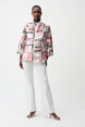 Organza Jacquard Abstract Print Boxy Jacket 752