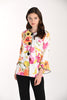 Floral Blazer With Flare Sleeves 829