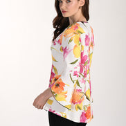 Floral Blazer With Flare Sleeves 829