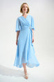 V-neck Wrap Midi Dress 775