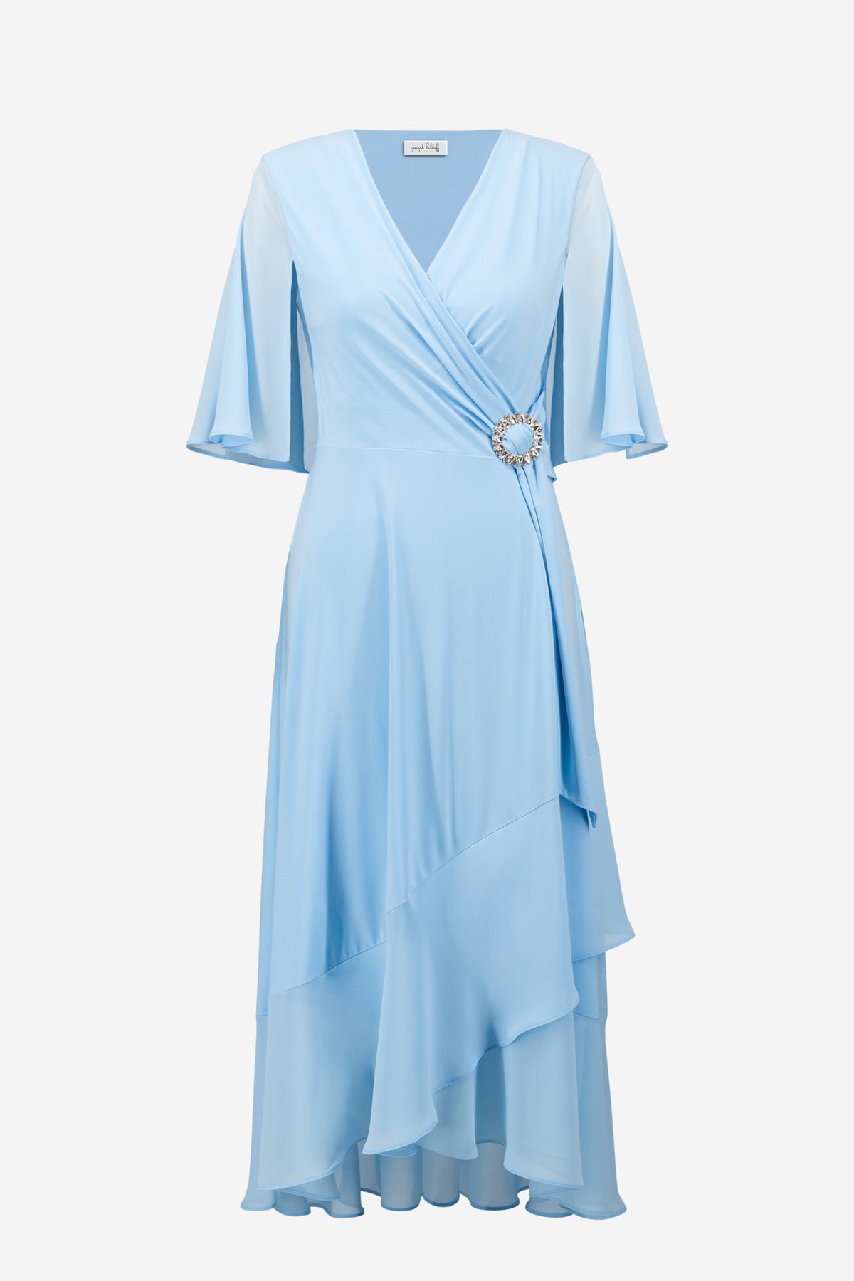 V-neck Wrap Midi Dress 775
