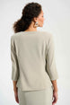 Sparkle Knit Fitted Jacket And Cami Set With Rhinestones Button 696