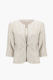 Sparkle Knit Fitted Jacket And Cami Set With Rhinestones Button 696