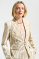 High-Waisted Pencil Skirt with Blazer Twin Set 9001