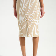 High-Waisted Pencil Skirt with Blazer Twin Set 9001