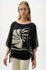 Sheer Woven Tropical Poncho Top 813