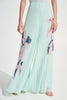 Chiffon Floral Print Pleated Wide Leg Pants 785