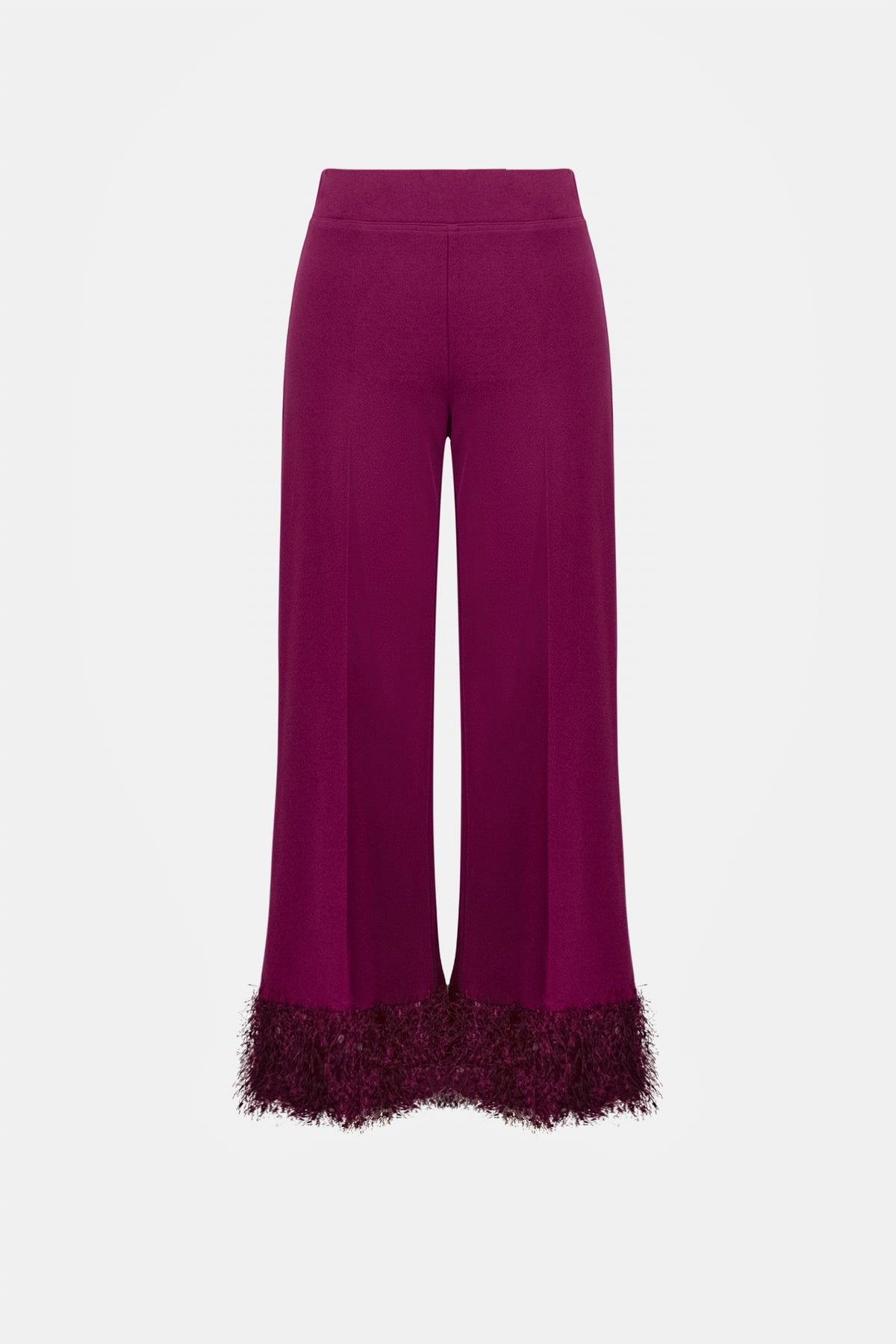 Scuba Crepe Fitted Blazer & Pant Suit With Fringe 9003