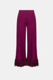 Scuba Crepe Fitted Blazer & Pant Suit With Fringe 9003