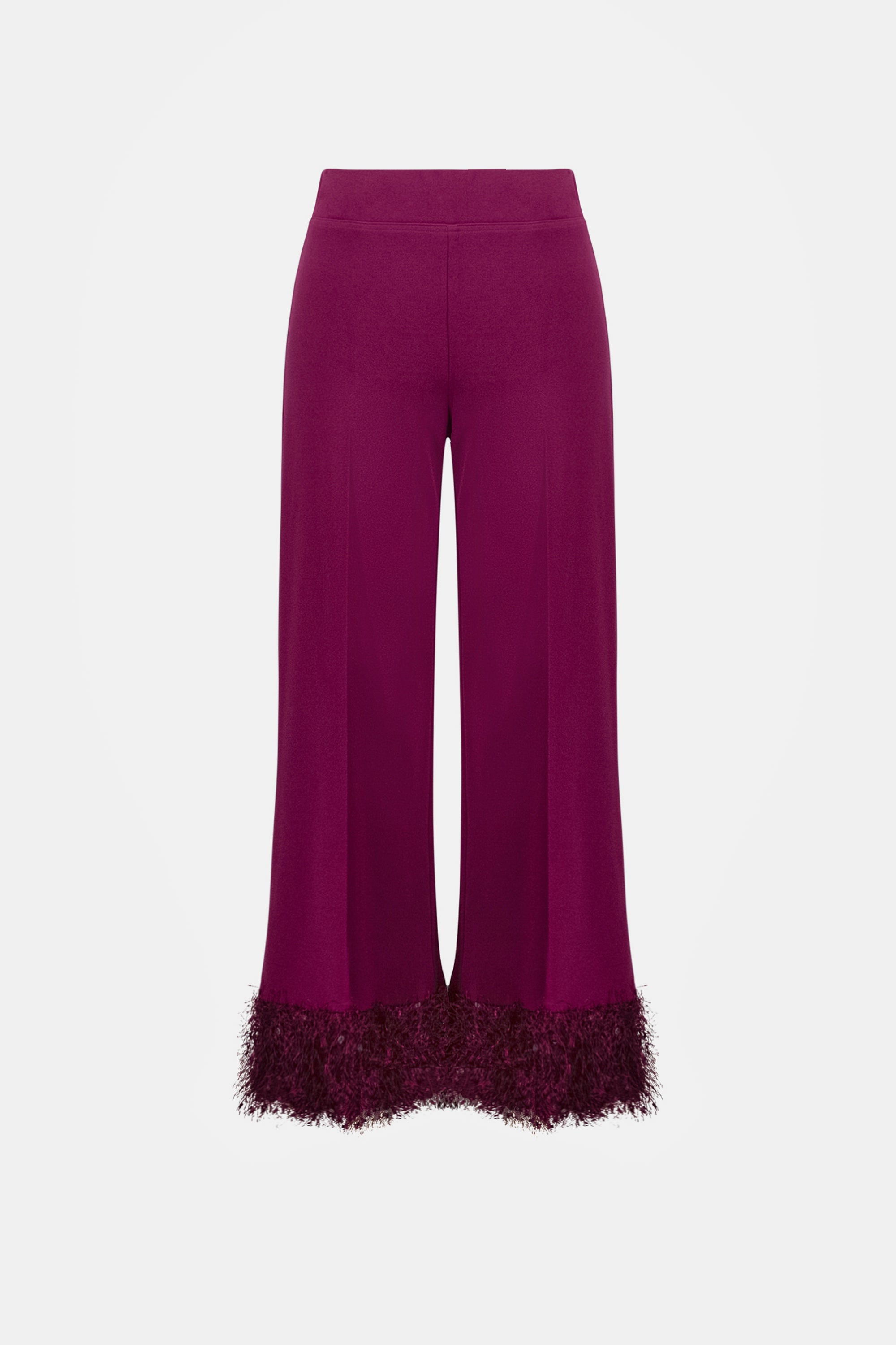Scuba Crepe Fitted Blazer & Pant Suit With Fringe 827