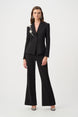 Lux Twill Fitted Blazer With Rhinestone Appliqué 825