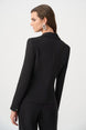 Lux Twill Fitted Blazer With Rhinestone Appliqué 825