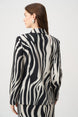 Animal Print Blazer With Rhinestone 859