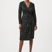 Plaid Wrap Dress 9013