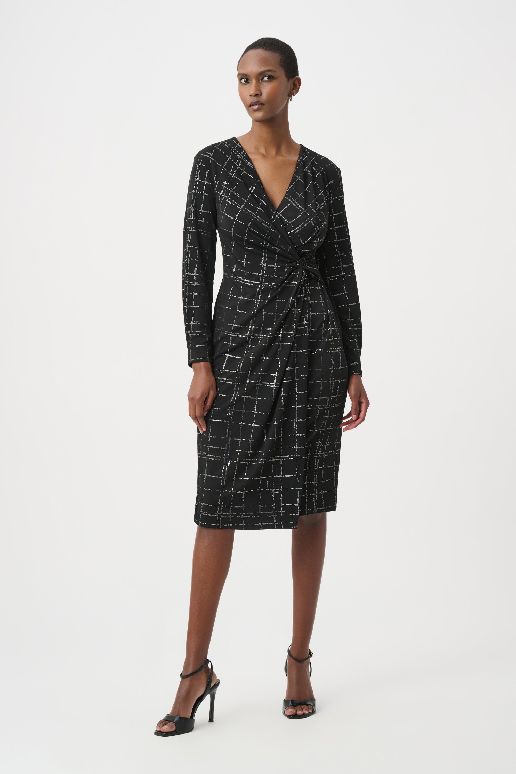 Plaid Wrap Dress 862