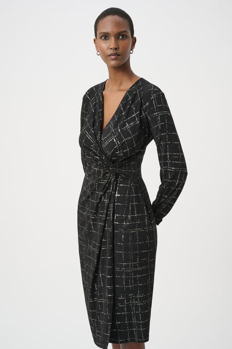 Plaid Wrap Dress 862