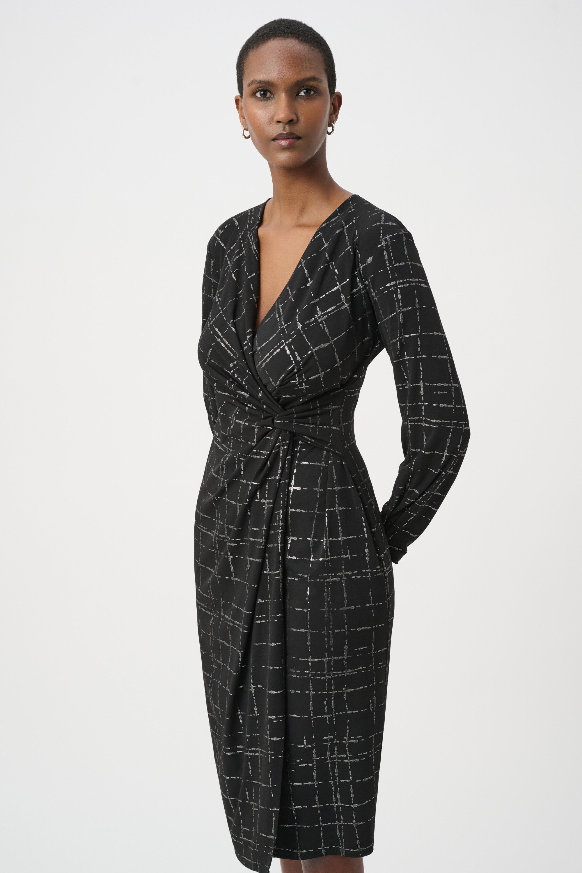 Plaid Wrap Dress 862