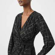 Plaid Wrap Dress 9013