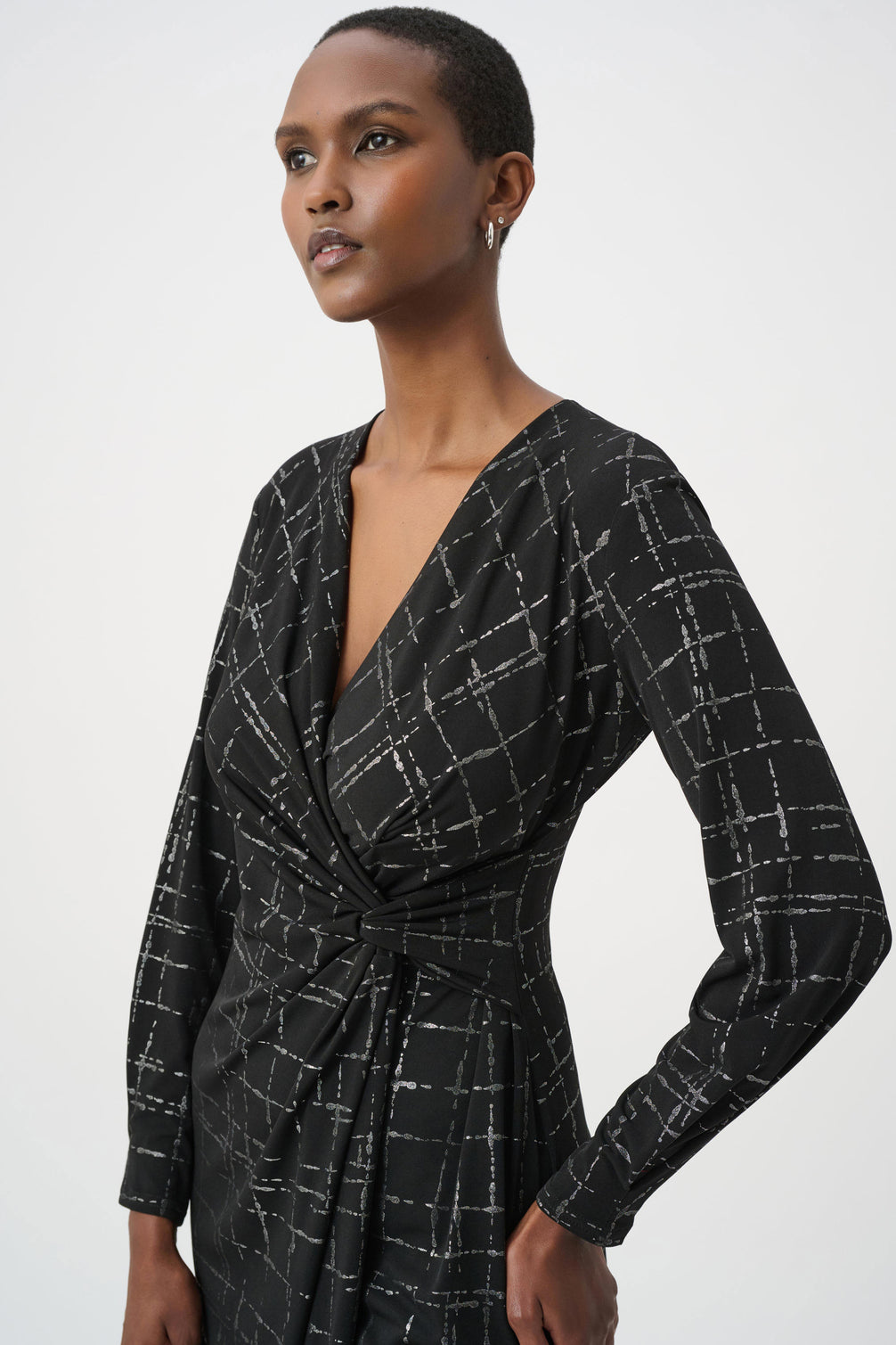 Plaid Wrap Dress 9013