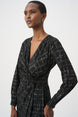 Plaid Wrap Dress 9013