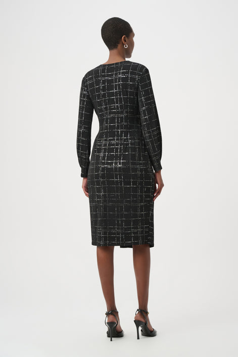 Plaid Wrap Dress 862